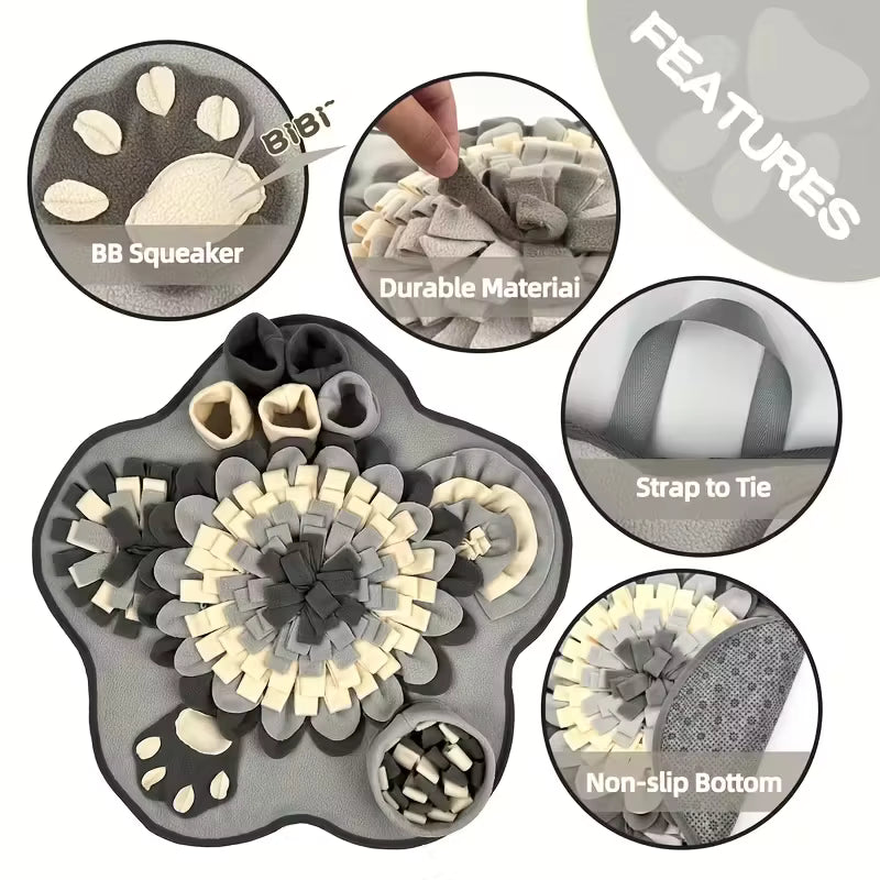 Dog Snuffle Mat – Interactive Slow Feeder & Foraging Training Toy for Dogs