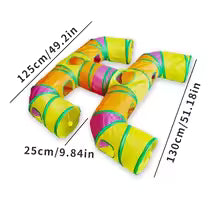 Interactive Cat Tunnel Toy – Collapsible Play Tunnel for Indoor Cats