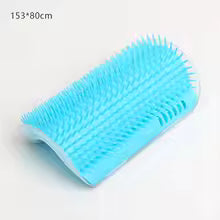 Self-Grooming Cat Corner Brush – Wall-Mounted Massage & Hair Removal Tool