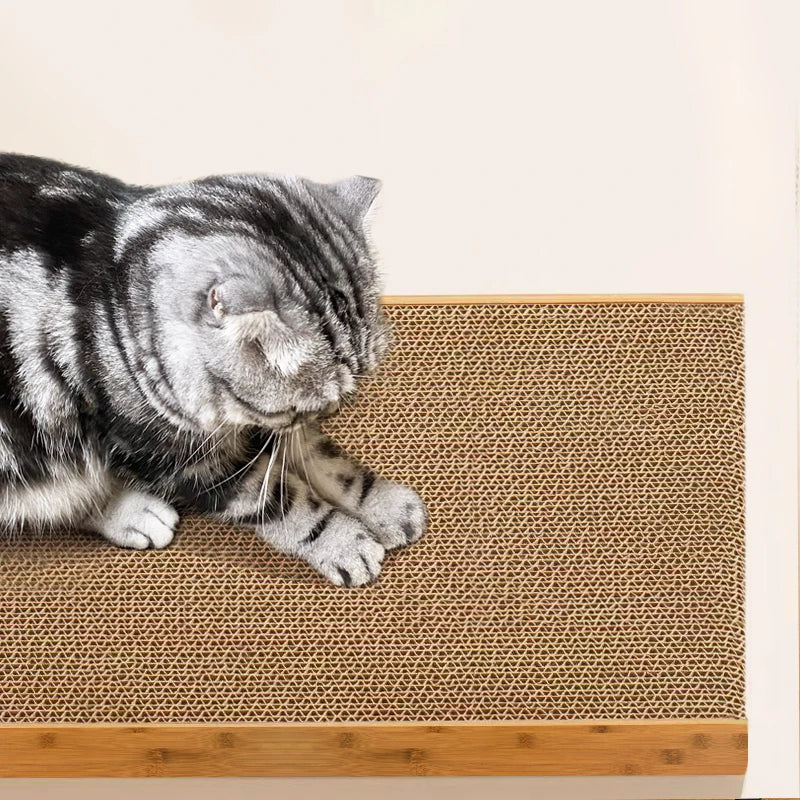 Vertical Cat Scratching Board – Durable Corrugated Cardboard Cat Scratcher