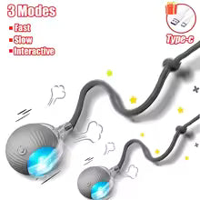 Automatic Interactive Cat Toy Ball – Rechargeable Smart Rolling Toy with Mouse Tail