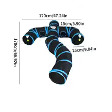 Interactive Cat Tunnel Toy – Collapsible Play Tunnel for Indoor Cats