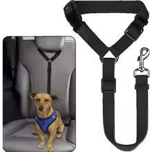 Dog Car Seat Belt – Adjustable Nylon Safety Leash for Backseat Travel