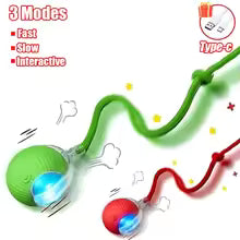 Automatic Interactive Cat Toy Ball – Rechargeable Smart Rolling Toy with Mouse Tail