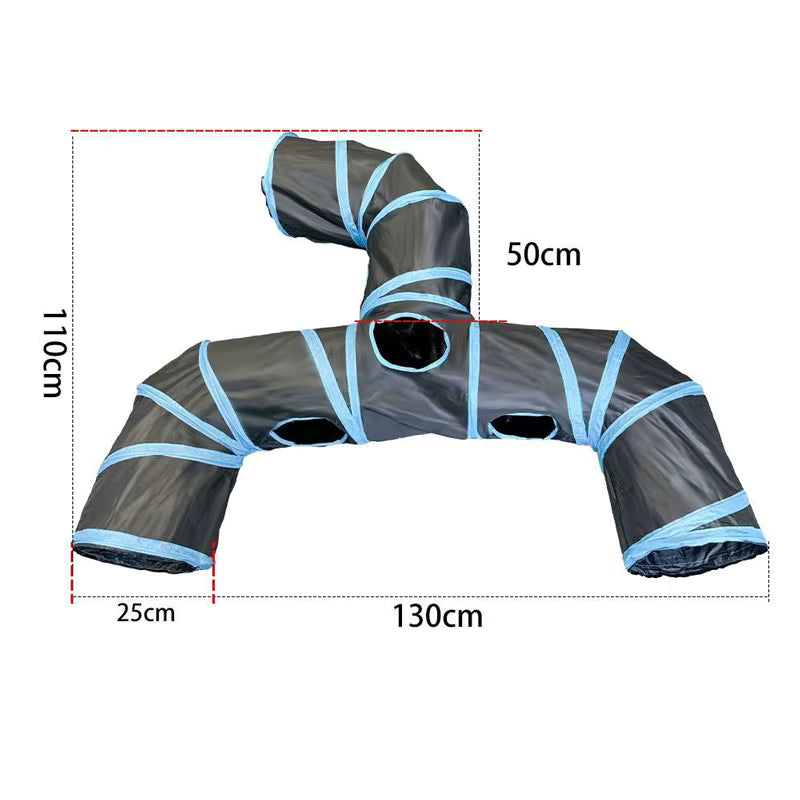 Interactive Cat Tunnel Toy – Collapsible Play Tunnel for Indoor Cats