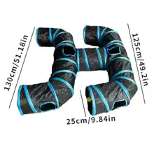 Interactive Cat Tunnel Toy – Collapsible Play Tunnel for Indoor Cats