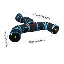 Interactive Cat Tunnel Toy – Collapsible Play Tunnel for Indoor Cats
