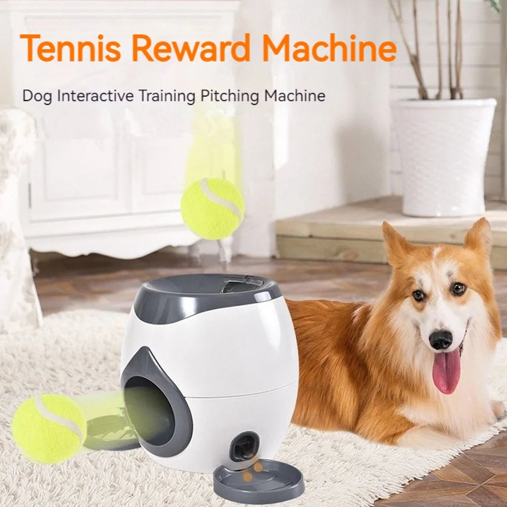 Interactive Dog Ball Launcher – Treat Reward & Slow Feeder Toy for Dogs