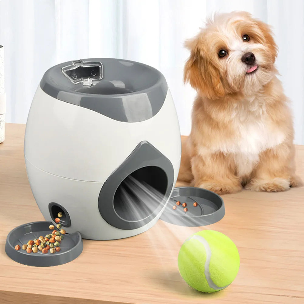Interactive Dog Ball Launcher – Treat Reward & Slow Feeder Toy for Dogs