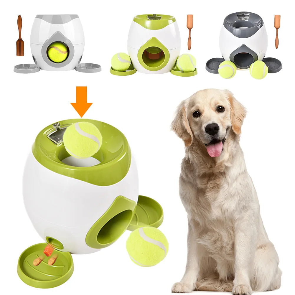 Interactive Dog Ball Launcher – Treat Reward & Slow Feeder Toy for Dogs