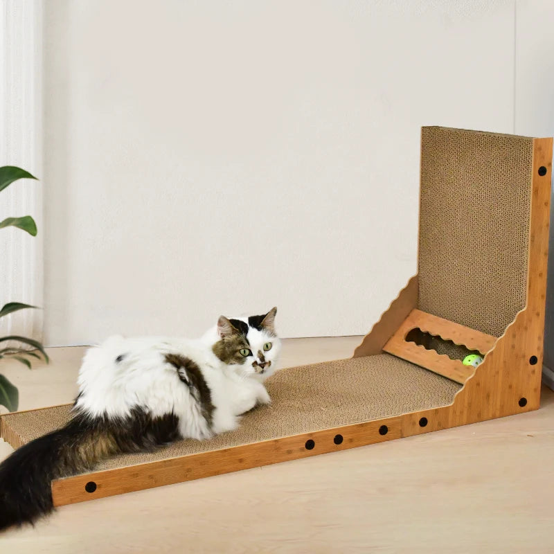 Vertical Cat Scratching Board – Durable Corrugated Cardboard Cat Scratcher