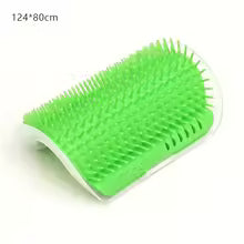 Self-Grooming Cat Corner Brush – Wall-Mounted Massage & Hair Removal Tool