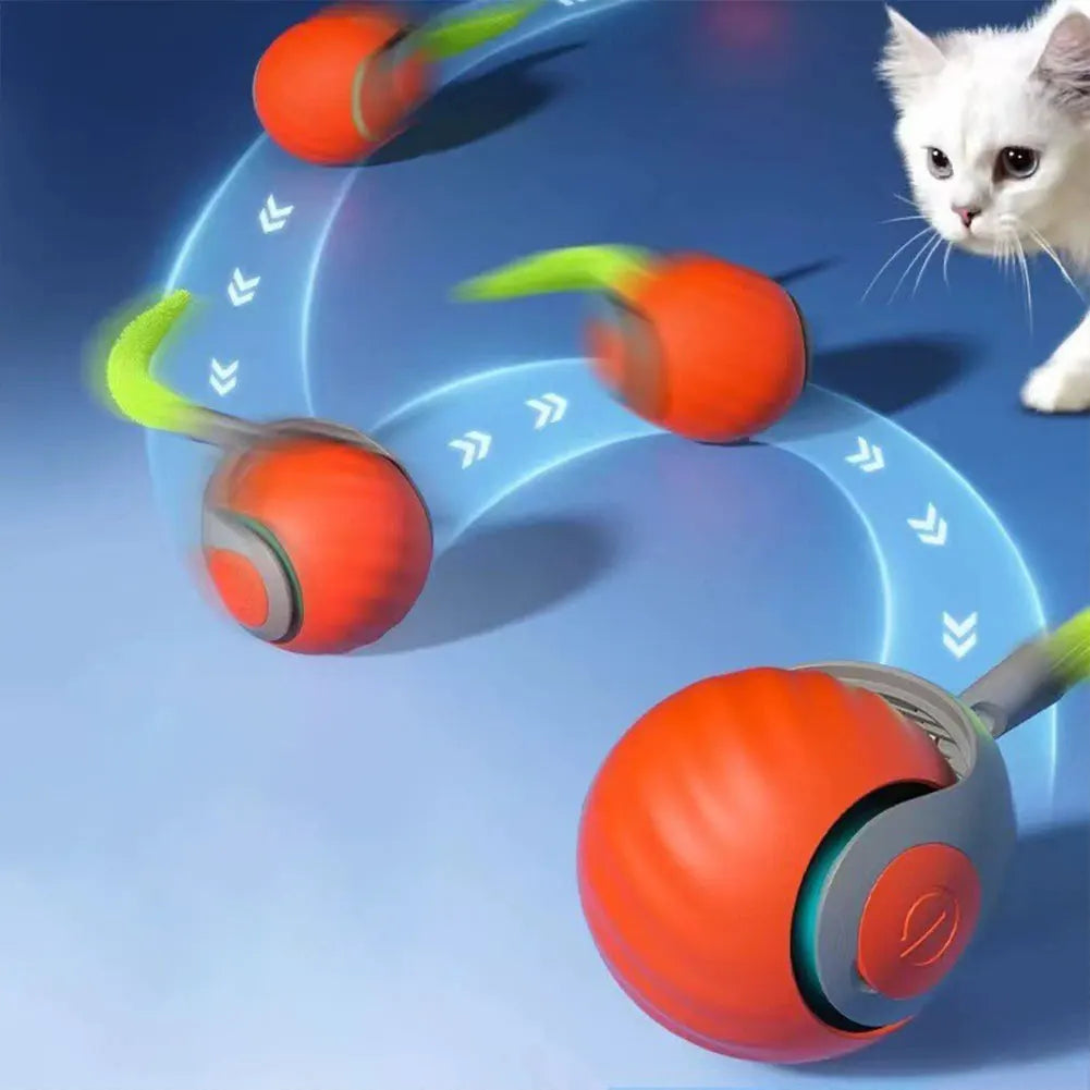 Automatic Interactive Cat Toy Ball – Speedy Tail 2.0 Moving Toy
