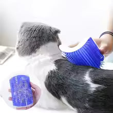 Self-Grooming Cat Corner Brush – Wall-Mounted Massage & Hair Removal Tool