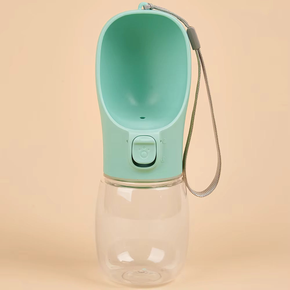 Portable Dog Water Bottle – Leak-Proof Travel Bottle with Built-In Bowl