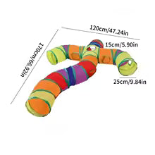 Interactive Cat Tunnel Toy – Collapsible Play Tunnel for Indoor Cats