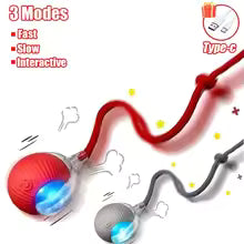 Automatic Interactive Cat Toy Ball – Rechargeable Smart Rolling Toy with Mouse Tail